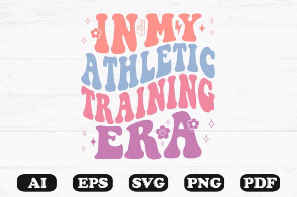 In My Athletic Training Era Retro Wavy S Graphics