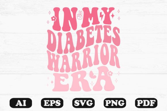 In My Diabetes Warrior Era Retro Wavy S Graphics and Crafts Review
